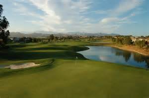 fairway with lake in the background